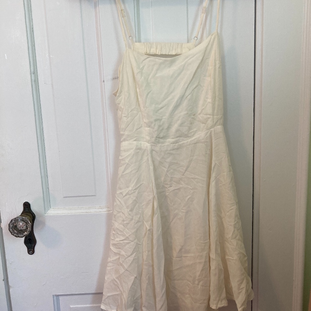 Off-white backless mini dress